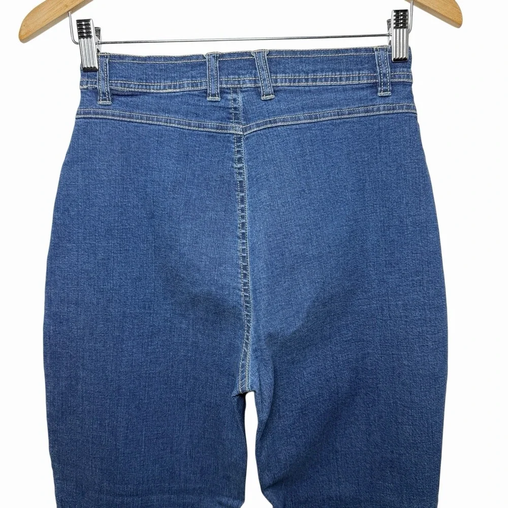 Vintage Gloria Vanderbilt Stretch Jeans Petite 6 High Rise Tapered Clean Back